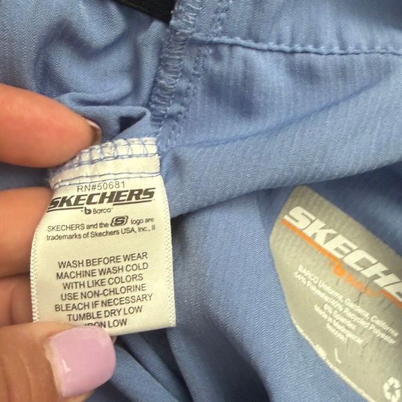 Skechers Ceil Blue Straight Leg Cargo Scrub Set.  Sz XL/L - Picture 15 of 17
